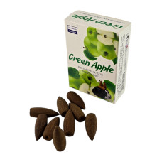 Арома-конуси backflow Darshan Green Apple (Зелене яблуко) dhoop cones