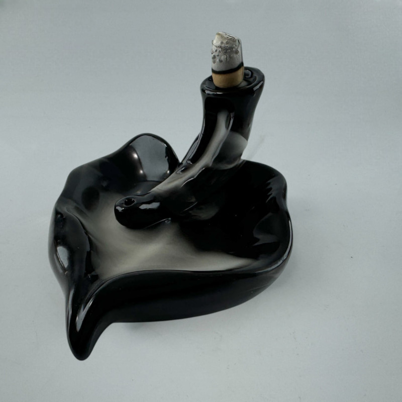 Підставка для пахощів зі зворотним потоком Чорна Лілія Backflow