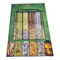 Подарунковий набір ароматичних паличок HEM Money Series масала пахощі для удачі та достатку