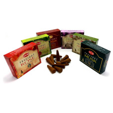 Пахощі арома-конуси HEM Precious Assorted Perfumed Incense Masala набір ароматів
