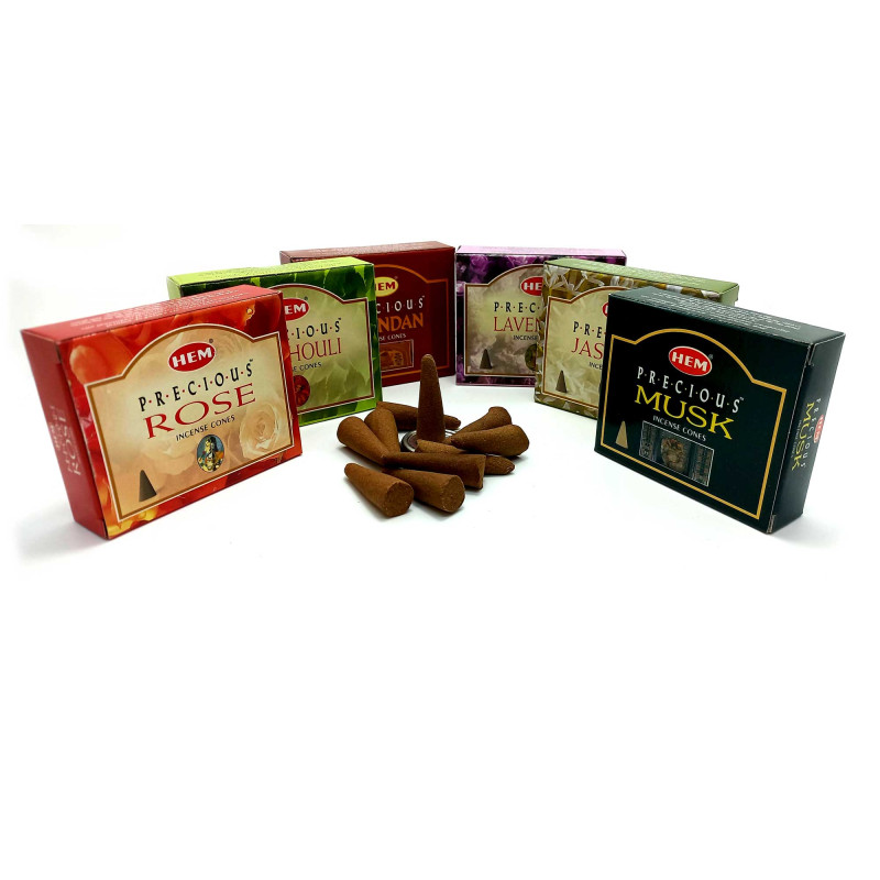 Пахощі арома-конуси HEM Precious Assorted Perfumed Incense Masala набір ароматів