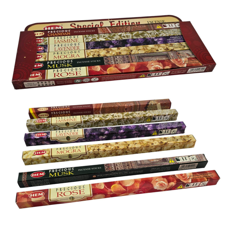 Подарунковий набір ароматичних паличок HEM Special Edition вугільні пахощі