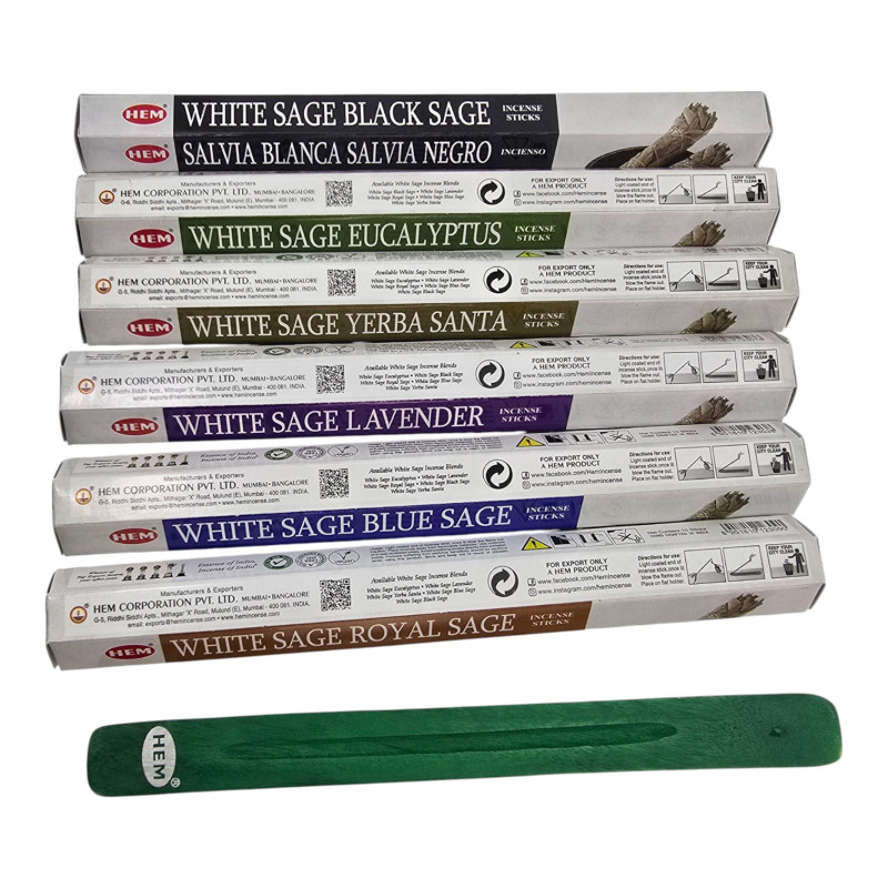 Пахощі масала HEM Cleansing Collection White Sage подарунковий набір ароматичних паличок