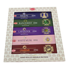Подарунковий набір пахощів масала HEM Masala Incense Hand Rolled