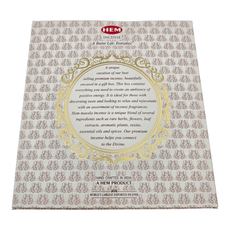 Подарунковий набір пахощів масала HEM Masala Incense Hand Rolled