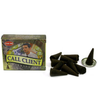 Арома-конуси dhoop HEM Call Client для залучення клієнтів, східний смолисто-пряний аромат