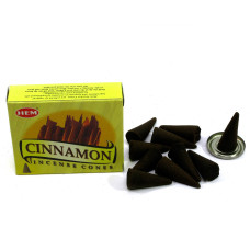 Арома-конуси HEM Cinnamon Dhoop Cones пахощі з ароматом кориці