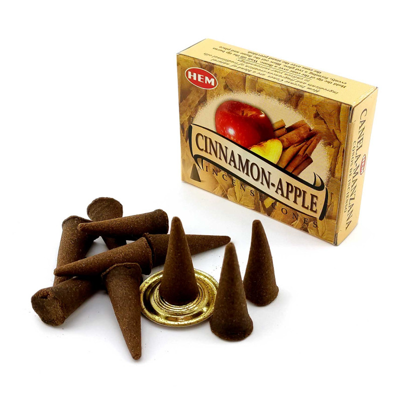 Арома-конуси HEM Cinnamon Apple (Яблуко та кориця) індійські пахощі dhoop