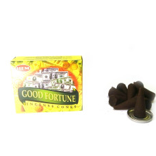 Арома-конуси HEM Good Fortune Dhoop (Удача, фортуна) індійські пахощі для дому та медитації
