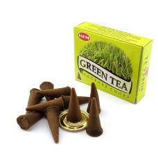 Арома-конуси HEM Green Tea Dhoop Cones пахощі з ароматом зеленого чаю