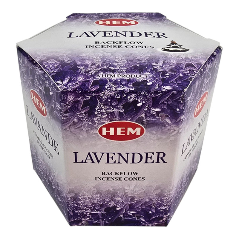 Арома-конуси зі зворотним потоком HEM Lavender Backflow Dhoop Cones лаванда