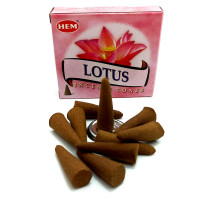 Арома-конусы HEM Lotus Dhoop Cones (Лотос) индийские ароматические конусы для медитации