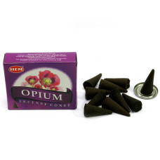 Арома-конуси HEM Opium Dhoop Cones пахощі з ароматом опіуму