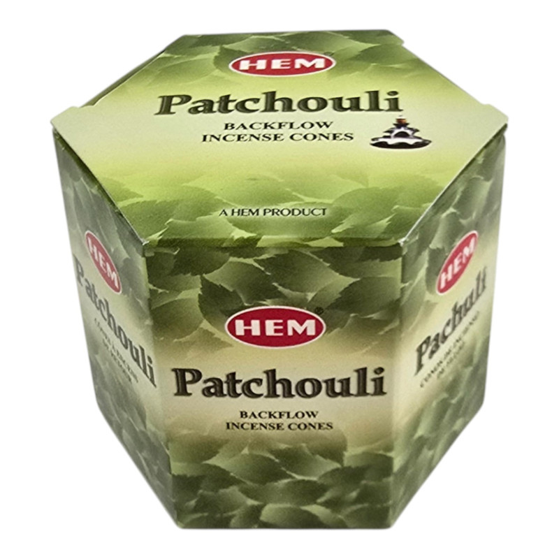 Арома-конуси зворотного потоку HEM Patchouli Backflow Dhoop Cones пахощі пачулі
