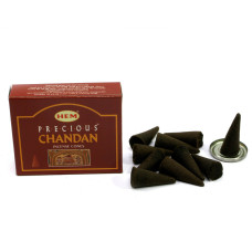 Арома-конуси HEM Precious Chandan Dhoop Cones сандал для медитації та дому