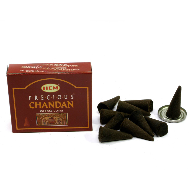 Арома-конуси HEM Precious Chandan Dhoop Cones сандал для медитації та дому