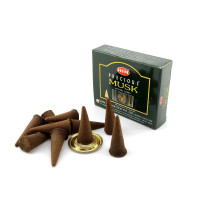 Арома-конуси HEM Precious Musk Dhoop Cones (Дорогоцінний Муск) сандал мускус