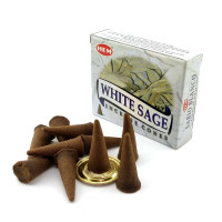Арома-конусы HEM White Sage Белый шалфей для медитации и ароматизации дома