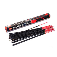 Пахощі вугільні HEM Black Love Чорне кохання індійські ароматичні палички