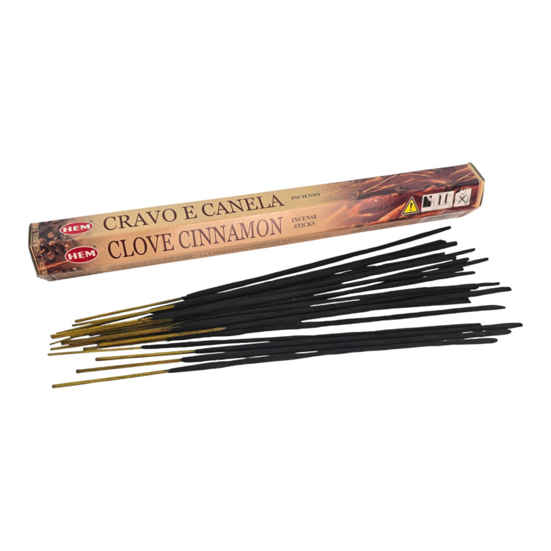 Пахощі вугільні HEM Clove Cinnamon Гвоздика та кориця індійські ароматичні