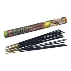 Пахощі вугільні HEM Coconut Cinnamon (Кокос та кориця) ароматичні палички