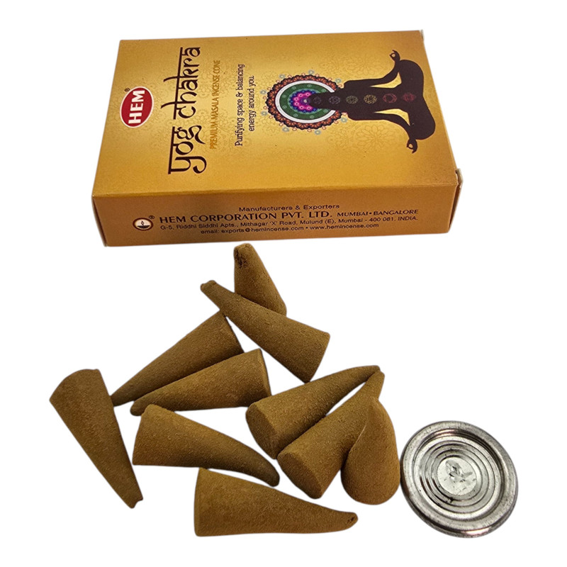 Подарунковий набір пахощів HEM Yog Chakra Masala Premium для йоги та медитації