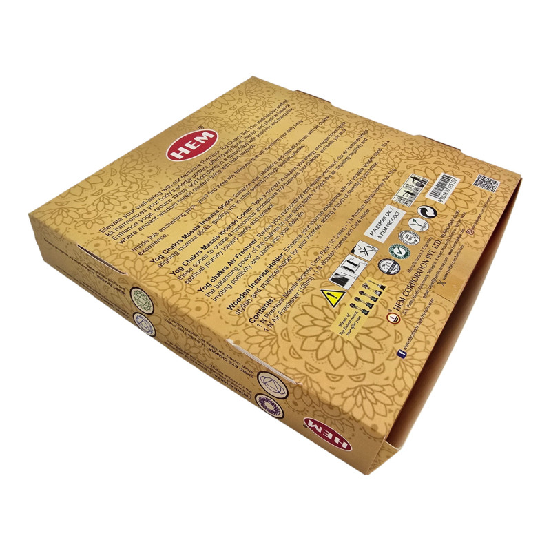 Подарунковий набір пахощів HEM Yog Chakra Masala Premium для йоги та медитації