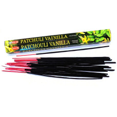 Пахощі вугільні HEM Patchouli Vanilla (Пачулі та ваніль) індійські ароматичні палички