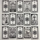 Карти Таро The Hermetic Tarot Герметичне таро Годфрі Доусон чорнобілі гравюри