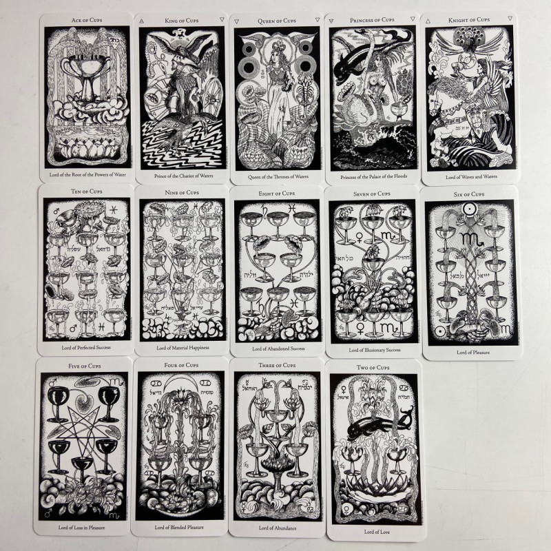 Карти Таро The Hermetic Tarot Герметичне таро Годфрі Доусон чорнобілі гравюри