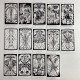 Карти Таро The Hermetic Tarot Герметичне таро Годфрі Доусон чорнобілі гравюри