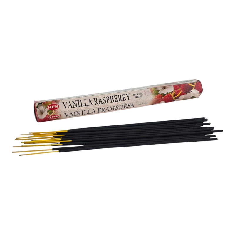 Пахощі вугільні HEM Vanilla Raspberry (ваніль та малина) ароматичні палички