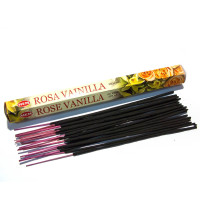 Пахощі вугільні HEM Vanilla Rose (ваніль та троянда) індійські ароматичні палички