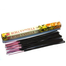 Пахощі вугільні HEM Vanilla Rose (ваніль та троянда) індійські ароматичні палички