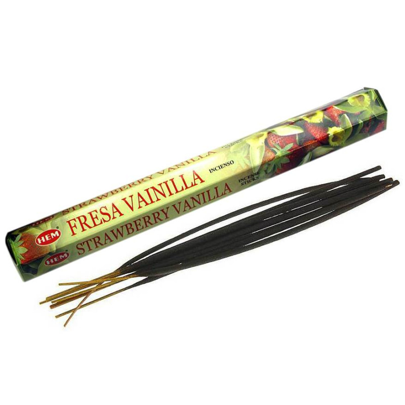 Угольные благовония HEM Vanilla Strawberry ваниль и клубника