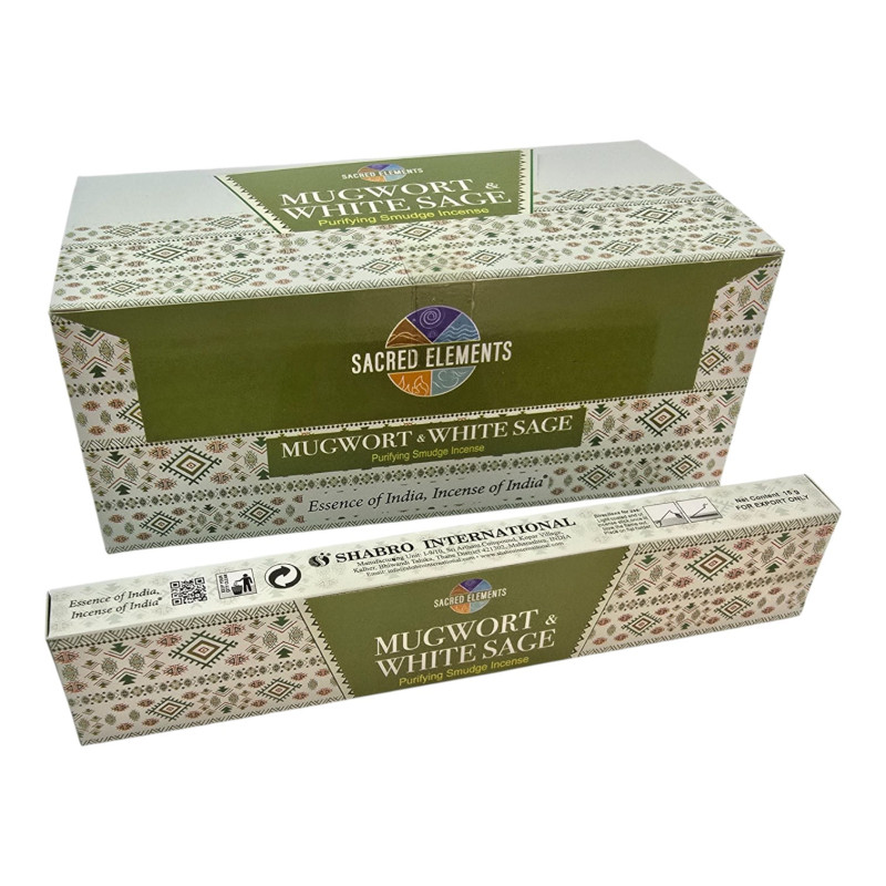 Пахощі масала HEM Mugwort & White Sage Premium ароматичні палички полин і біла шавлія
