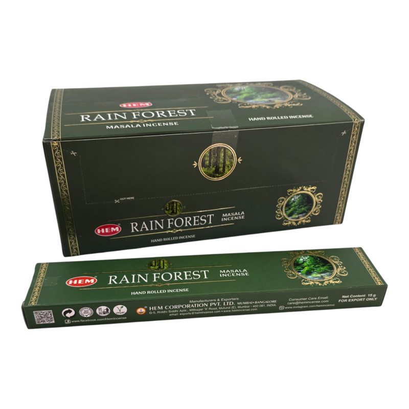 Пахощі масала HEM Rain Forest (Дощ у лісі) пилкові ароматичні палички