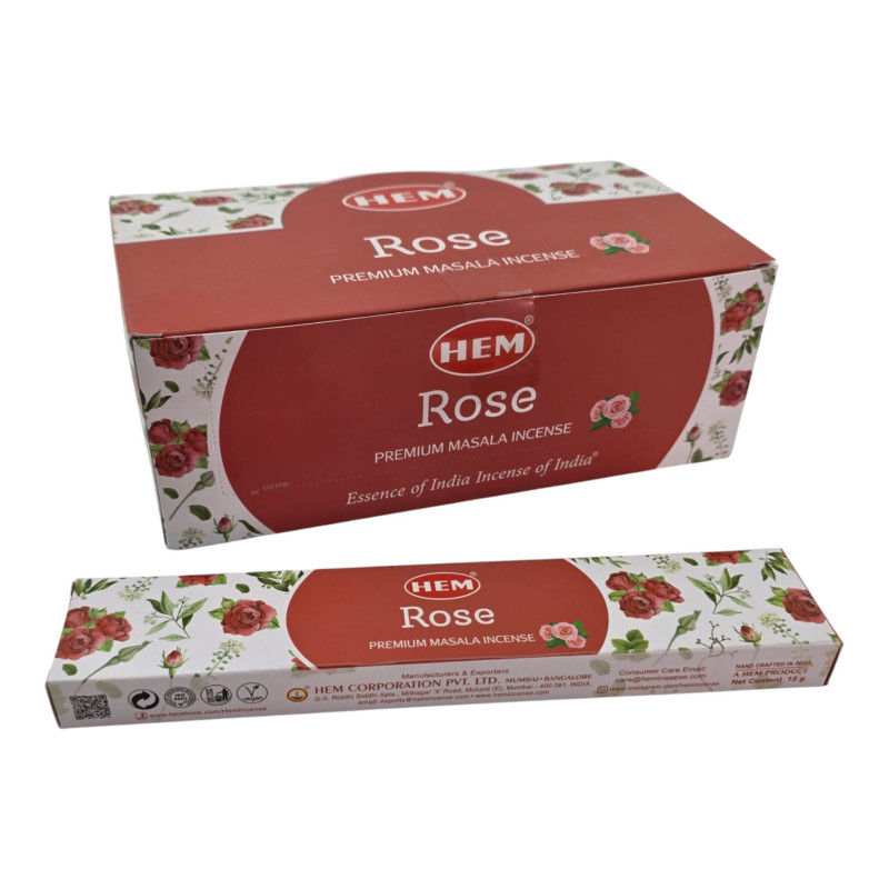 Пахощі ароматичні палички HEM Rose Premium Masala Incense Троянда