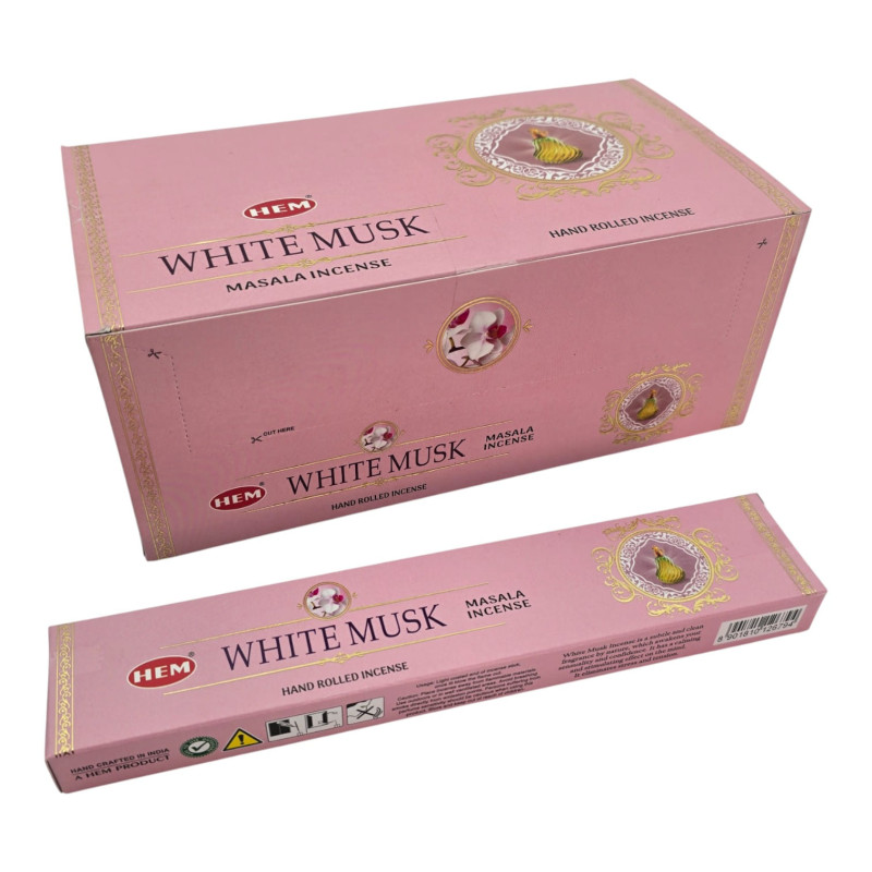 Пахощі ароматичні палички HEM Masala White Musk (Білий муск)