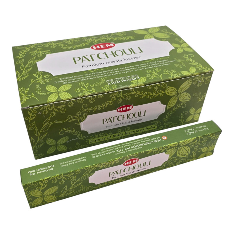Аромат масала HEM Patchouli Premium Masala Incense ароматические палочки Пачули