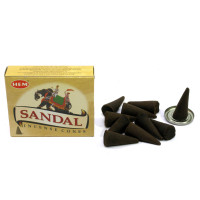 Арома-конуси HEM Sandal Dhoop Cones пахощі сандал для медитації