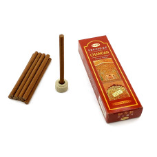 Безосновні ароматичні палички HEM Precious Chandan Dhoop Sticks Дорогоцінний сандал
