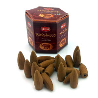 Арома-конусы backflow HEM Sandalwood Dhoop Cones ароматы Сандаловое дерево