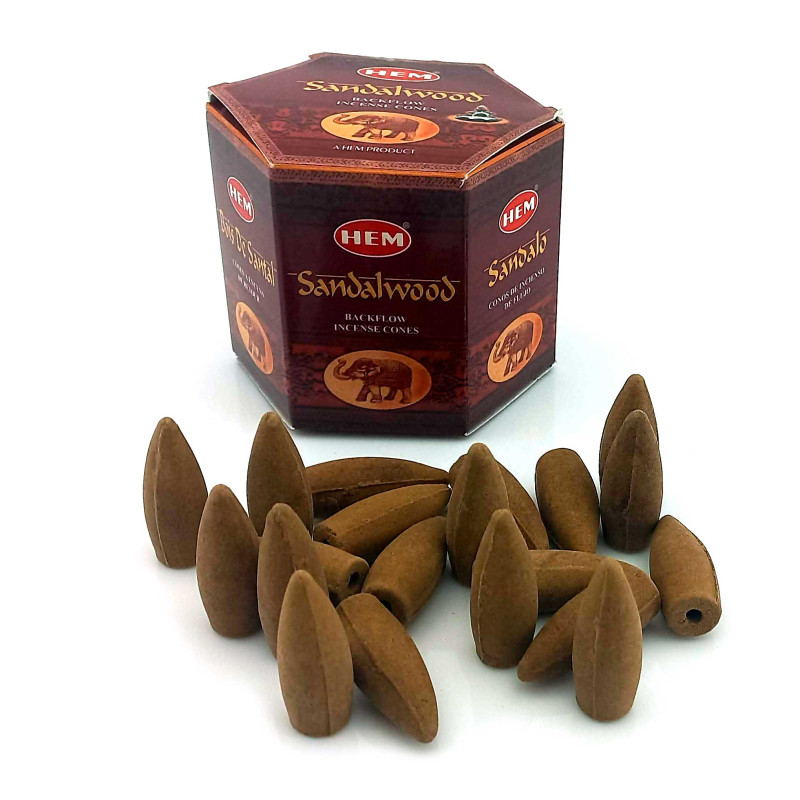 Арома-конуси backflow HEM Sandalwood Dhoop Cones пахощі Сандалове дерево