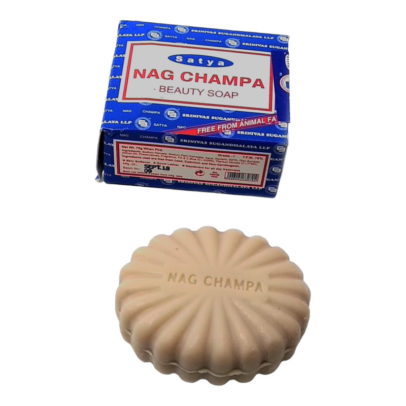 Туалетне мило Satya Nag Champa з ароматом наг чампа на рослинній основі