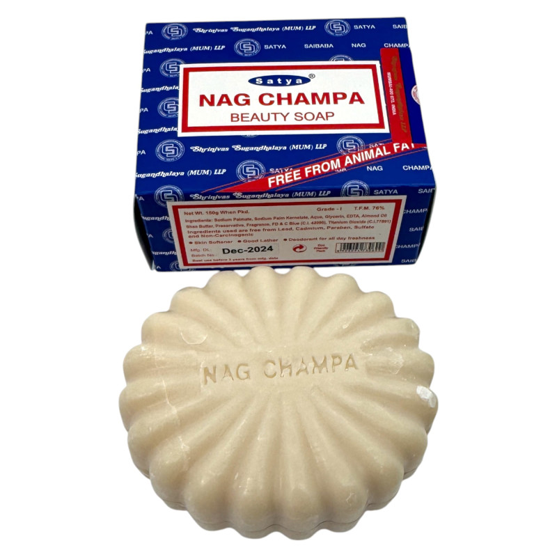 Туалетне мило Satya Nag Champa з ароматом наг чампа на рослинній основі