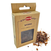 Ароматична смола HEM Myrrh Resin мирра для медитації та ароматизації простору