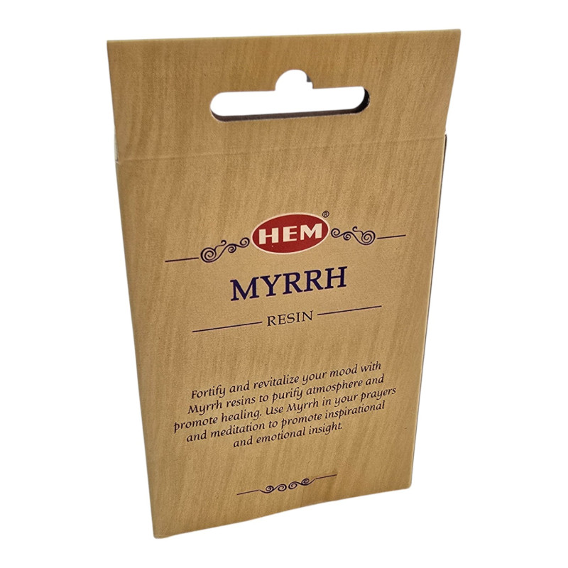 Ароматична смола HEM Myrrh Resin мирра для медитації та ароматизації простору