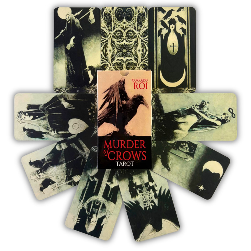 Карты Таро Murder of Crows Tarot «Ворон Смерти», готическая колода без подписей