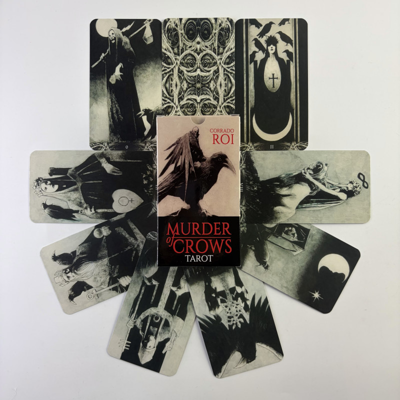 Карты Таро Murder of Crows Tarot «Ворон Смерти», готическая колода без подписей